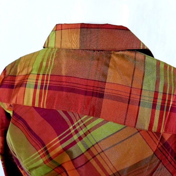 Coldwater Creek Silk Blend Blazer Sze PS Orange - Picture 6 of 8